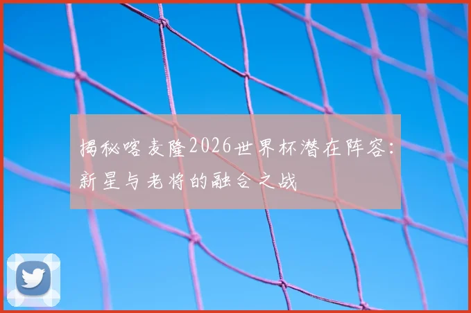 揭秘喀麦隆2026世界杯潜在阵容:新星与老将的融合之战